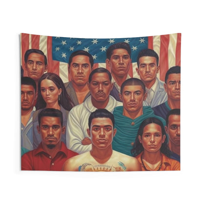 Latino Pride - Hispanic Heritage Month - Latin Roots - Mexican Heritage - Empower Latina - Celebrate Hispanic Unity - Indoor Wall Tapestries