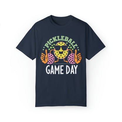 Retro Game Day Pickleball Groovy Anime - Unisex Garment-Dyed T-shirt