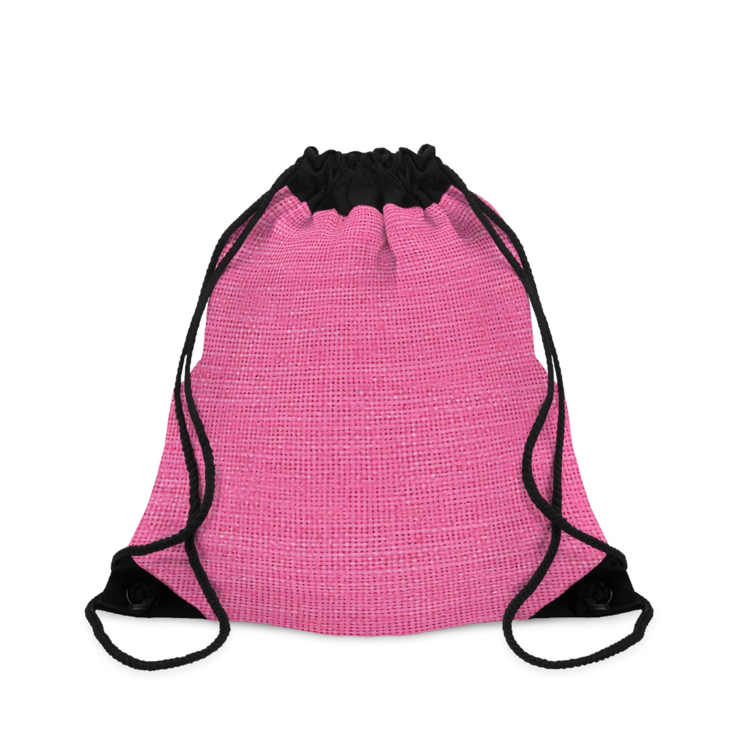 Doll-Like Pink Denim Designer Fabric Style - Drawstring Bag