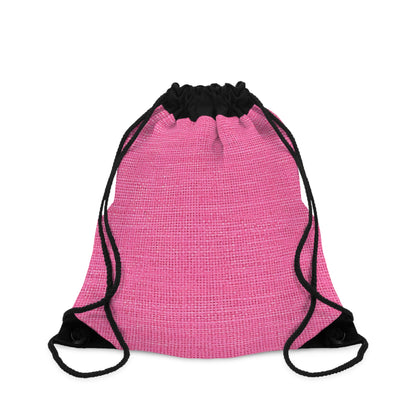 Doll-Like Pink Denim Designer Fabric Style - Drawstring Bag