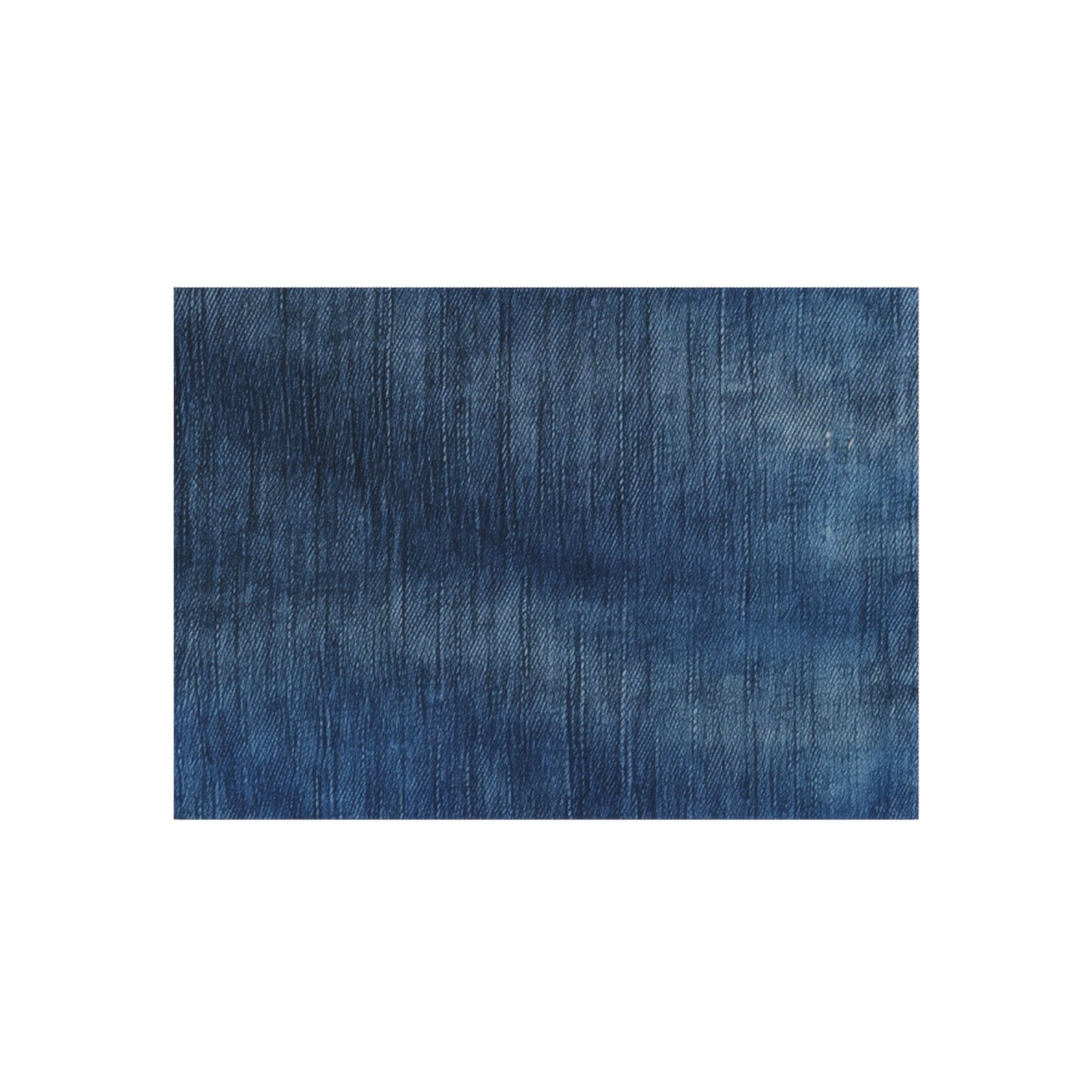 Indigo Splash: Washed Denim Reverie in Deep Blue - Outdoor Rug