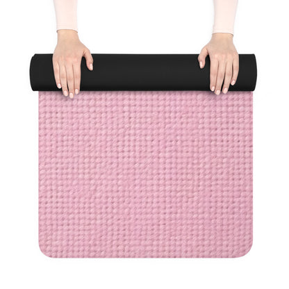 Blushing Garment Dye Pink: Denim-Inspired, Soft-Toned Fabric - Rubber Yoga Mat