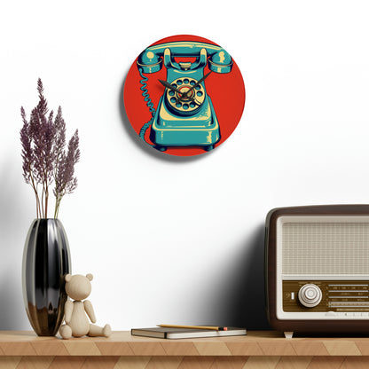 Telephone Acrylic Wall Clock