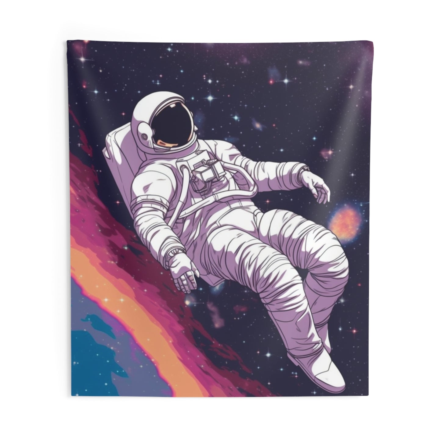Astro Pioneer - Star-filled Galaxy Illustration - Indoor Wall Tapestries