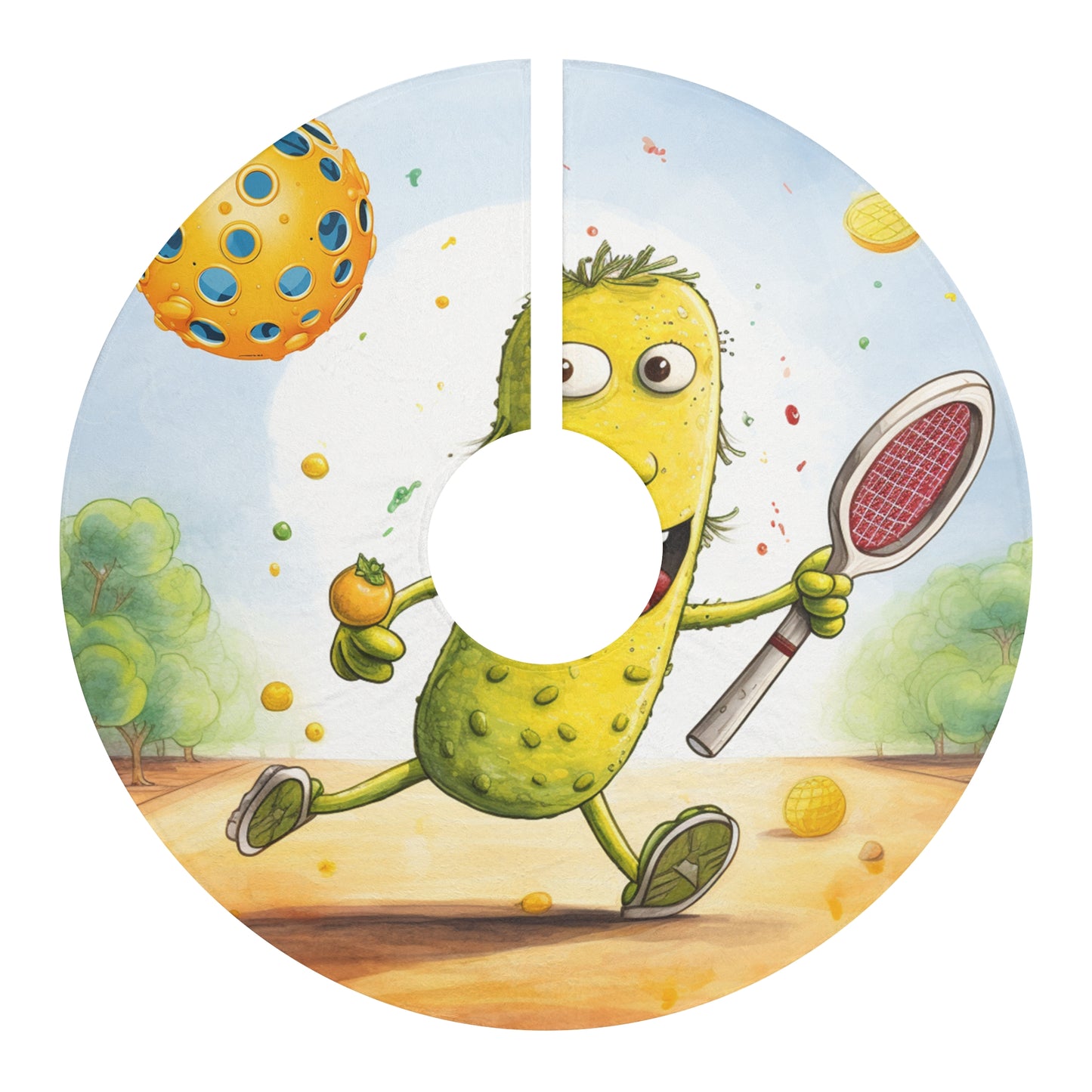 Pickleball Play: Juego de acción Pickle Sport, Fast Dink Ball - Faldas para árboles de Navidad