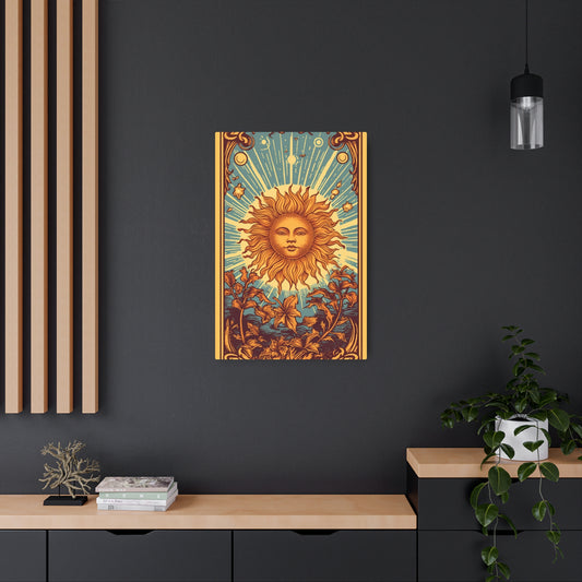 Sun Tarot Card Symbol of Growth, Life, and Radiance - Metal Art Sign