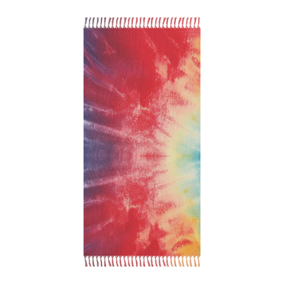 Rainbow Tie-Dye Denim: Vibrant Multi-Color, Fabric Design Spectacle - Boho Beach Cloth