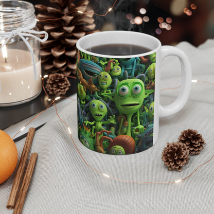 Toy Alien Story Space Character Galactic UFO Anime Cartoon - Taza de cerámica 11oz