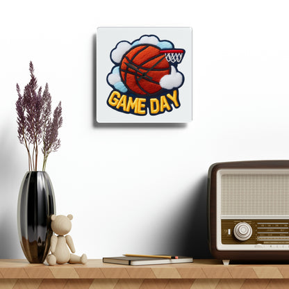 Basketball Game Day - Acrylic Wall Clock