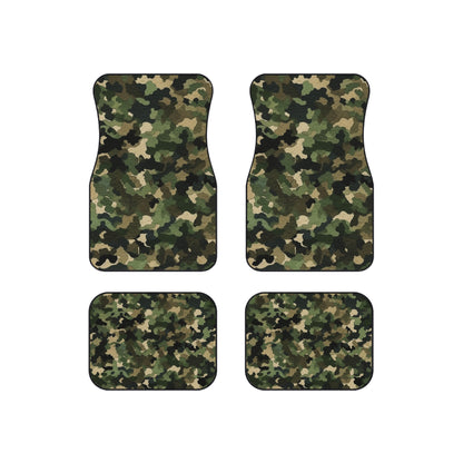 Camuflaje clásico | Envoltura de camuflaje | Camuflaje Tradicional - Alfombrillas Coche (Set de 4) 