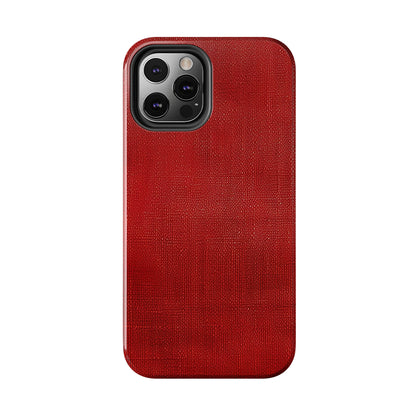 Juicy Red Berry Blast: Denim Fabric Inspired Design - Tough Phone Cases