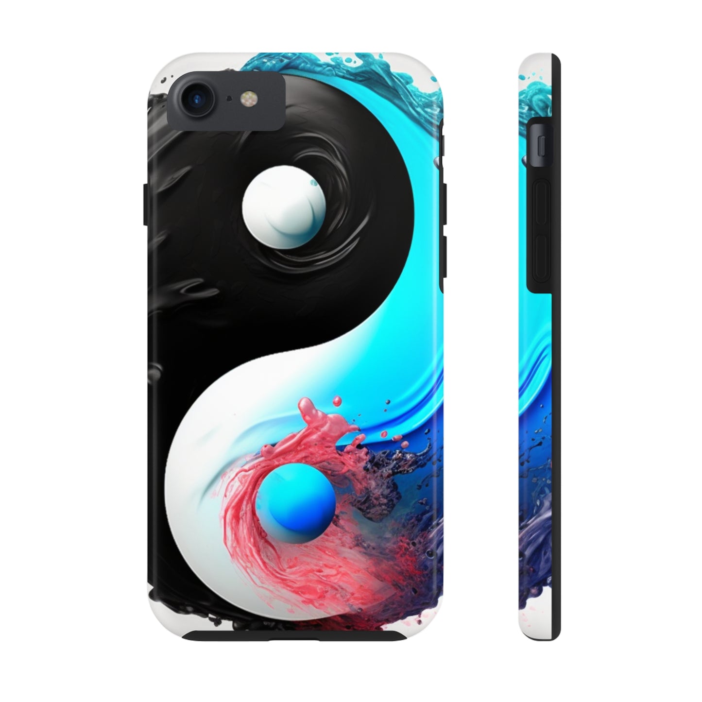 Yin Yang Symbol, Colorful Paint Style - Artistic Decor - Tough Phone Cases