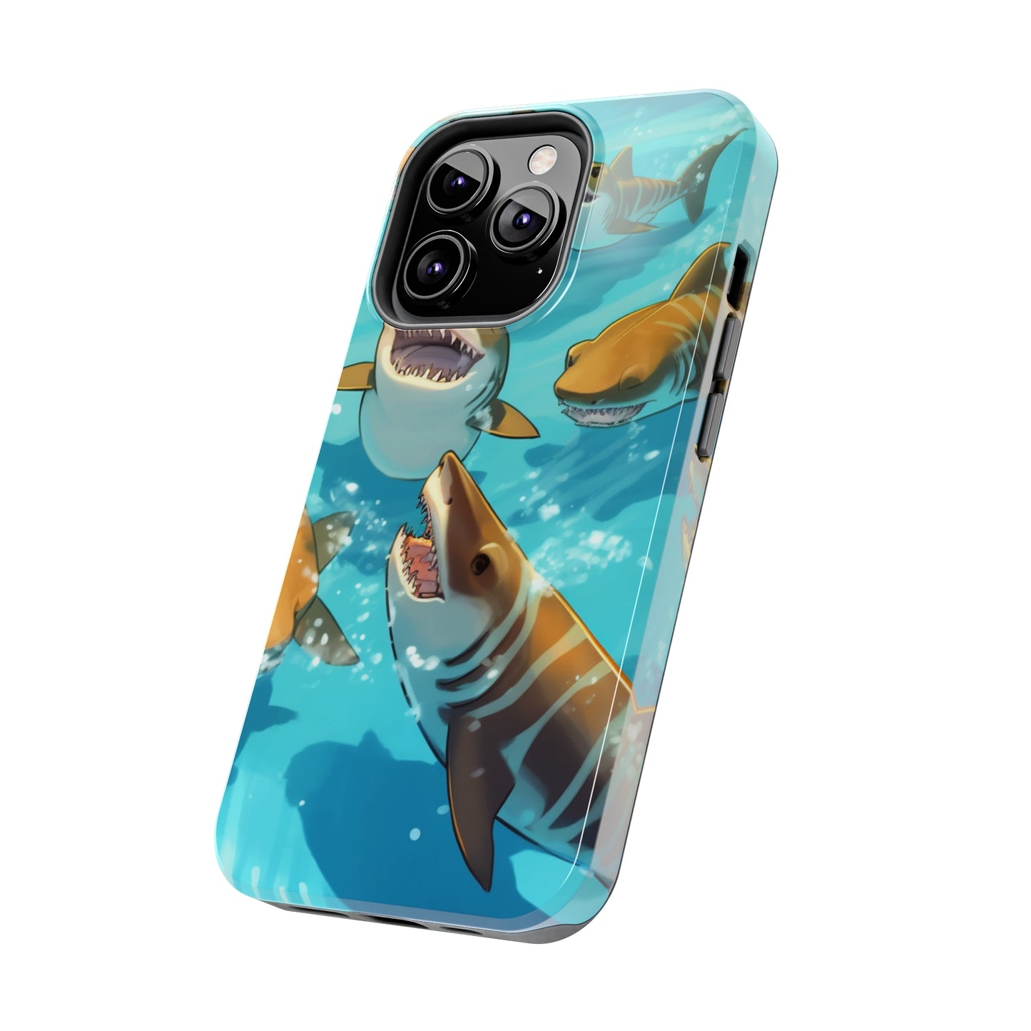 Tiger Shark: Ocean Marine Wildlife - Underwater - Tough Phone Cases