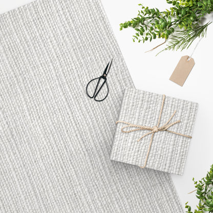 Chic White Denim-Style Fabric, Luxurious & Stylish Material - Wrapping Paper