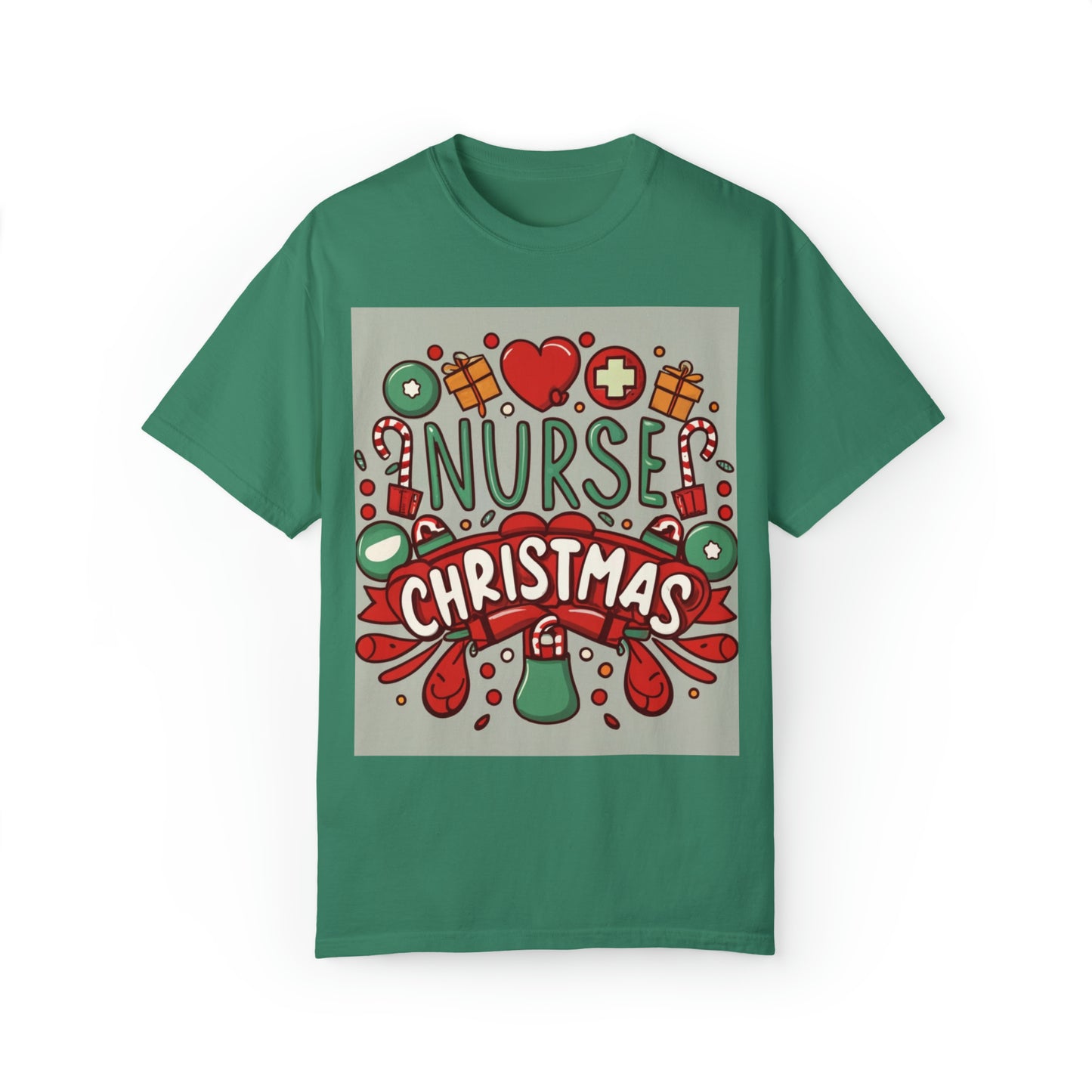 Nurse Christmas Holiday - Unisex Garment-Dyed T-shirt