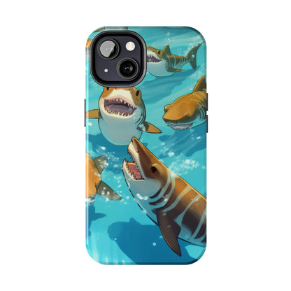 Tiger Shark: Ocean Marine Wildlife - Underwater - Tough Phone Cases