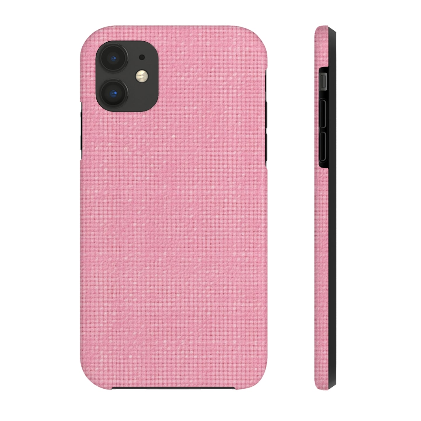 Pastel Rose Pink: Denim-Inspired, Refreshing Fabric Design - Tough Phone Cases