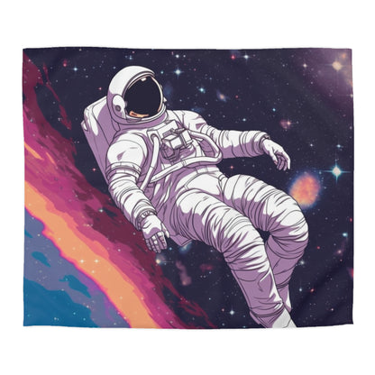 Astro Pioneer - Star-filled Galaxy Illustration - Microfiber Duvet Cover