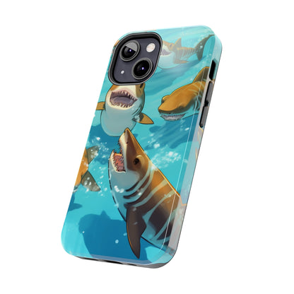 Tiger Shark: Ocean Marine Wildlife - Underwater - Tough Phone Cases