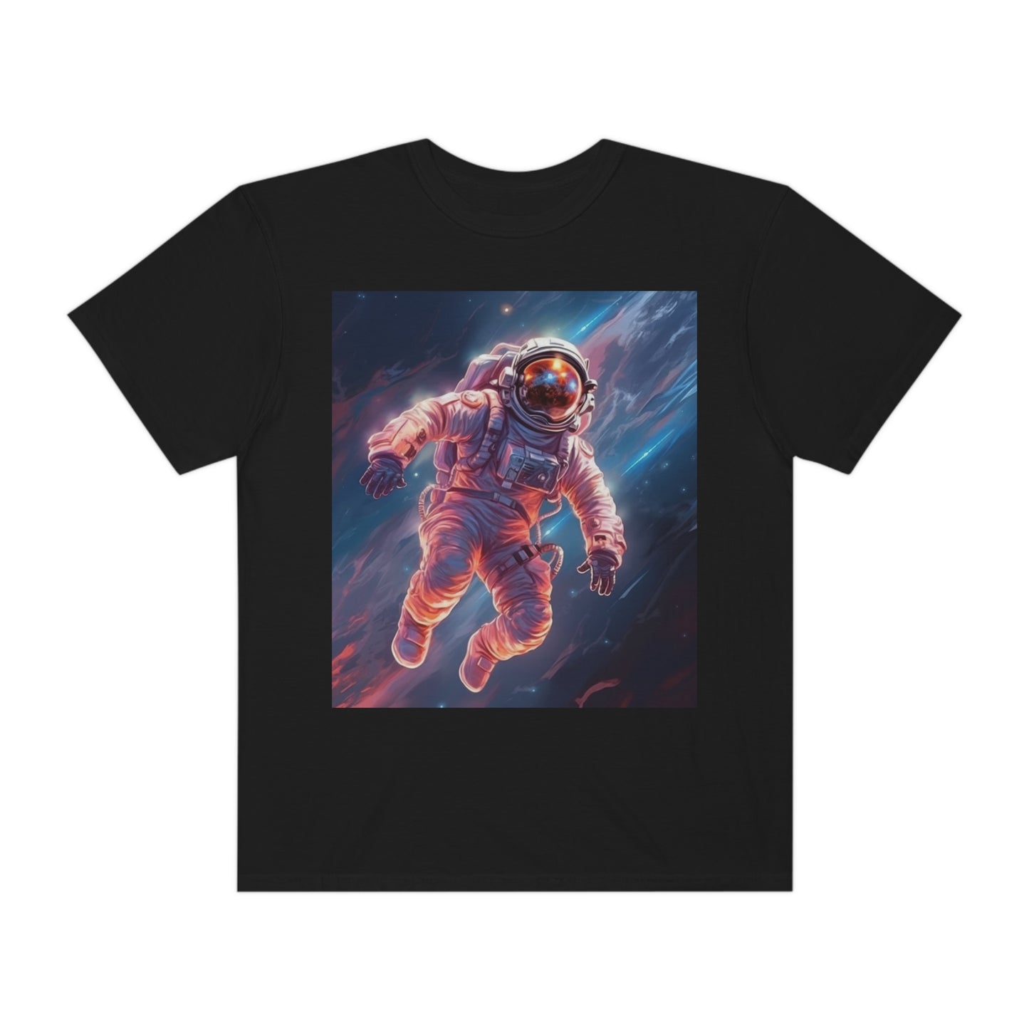 Astronauta del espacio exterior - Galaxy Starfield Art - Camiseta unisex teñida de ropa