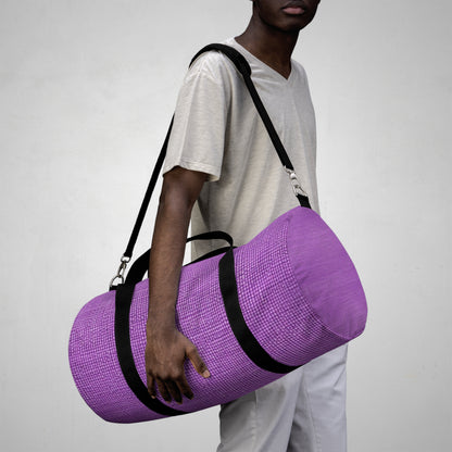 Hyper Iris Orchid Red: Denim-Inspired, Bold Style - Duffel Bag