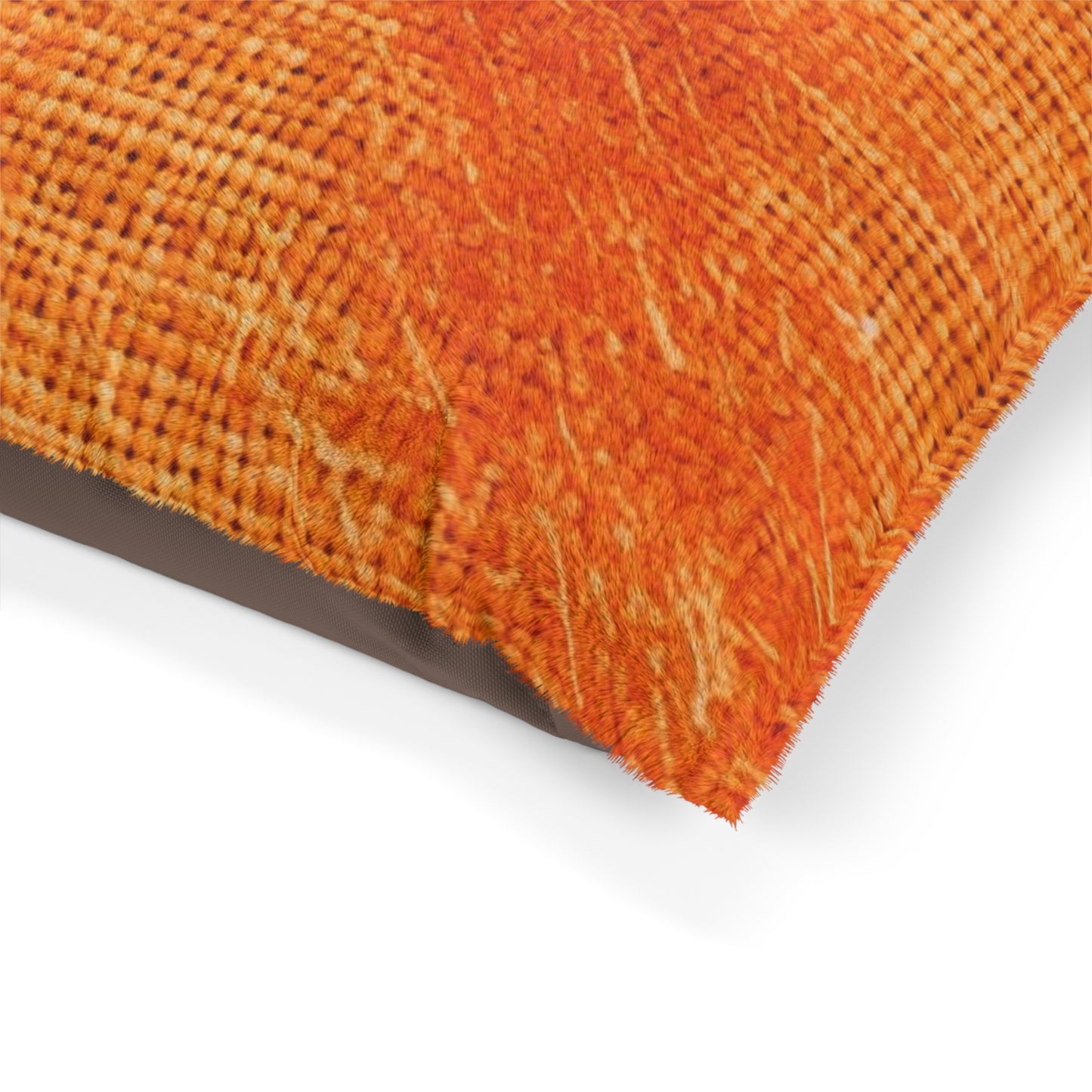 Burnt Orange/Rust: Denim-Inspired Autumn Fall Color Fabric - Dog & Pet Bed