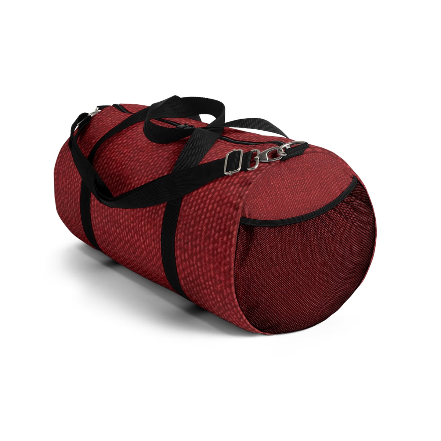 Bold Ruby Red: Denim-Inspired, Passionate Fabric Style - Duffel Bag