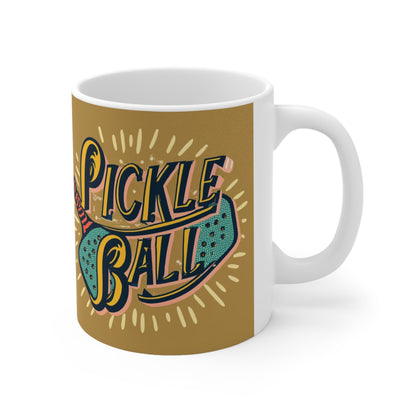 Pickleball Sport - Nostalgic Retro - Sport Game - Ceramic Mug 11oz