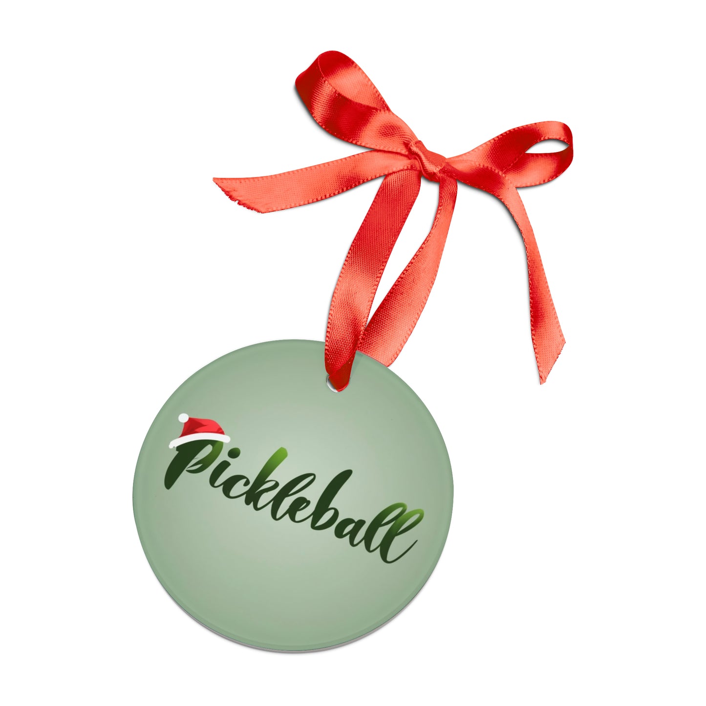 Pickleball Christmas Holiday Season - Acrylic Ornament with Ribbon