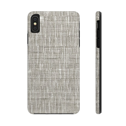 Silver Grey: Denim-Inspired, Contemporary Fabric Design - Tough Phone Cases