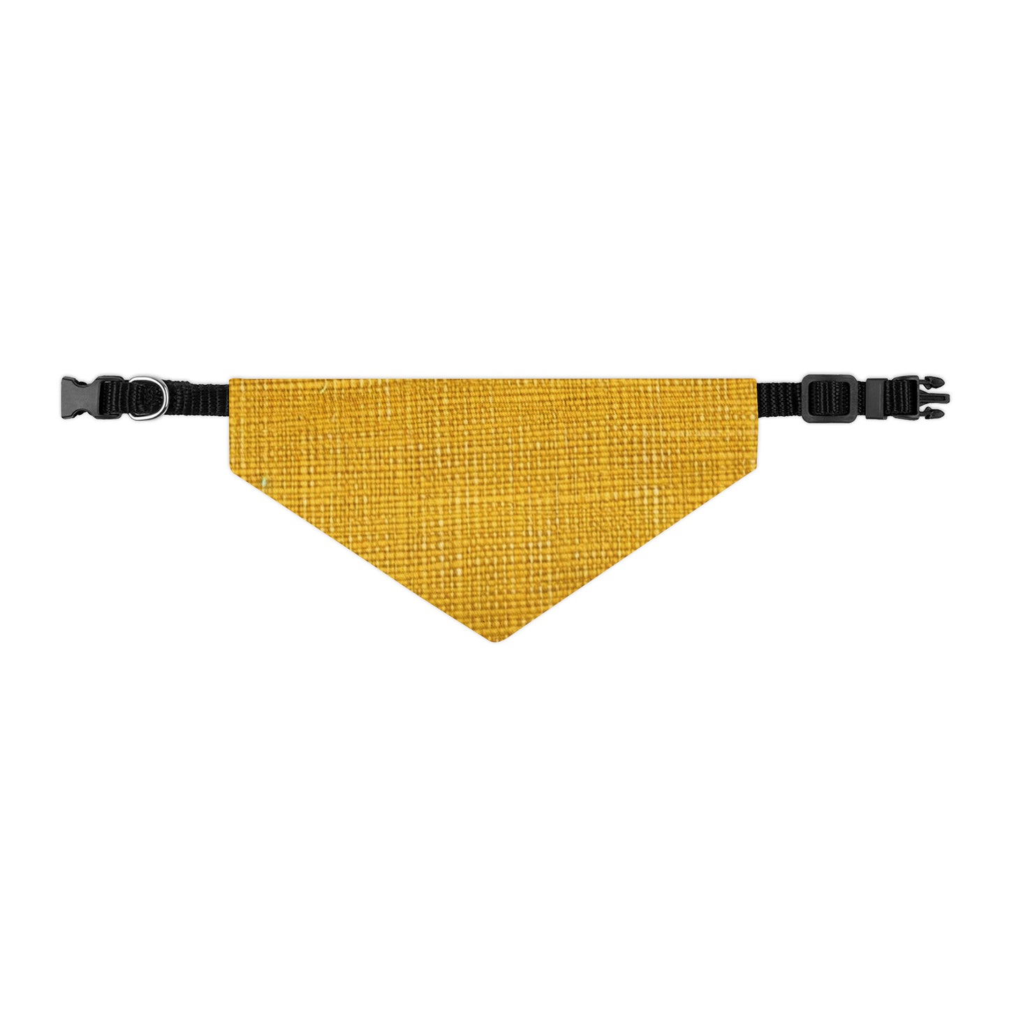 Radiant Sunny Yellow: Denim-Inspired Summer Fabric - Dog & Pet Bandana Collar