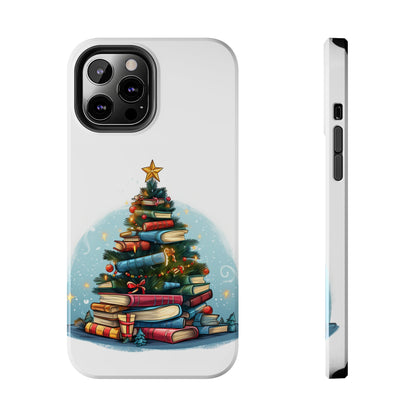 Book Lover Christmas Tree, Gift For Readers - Tough Phone Cases