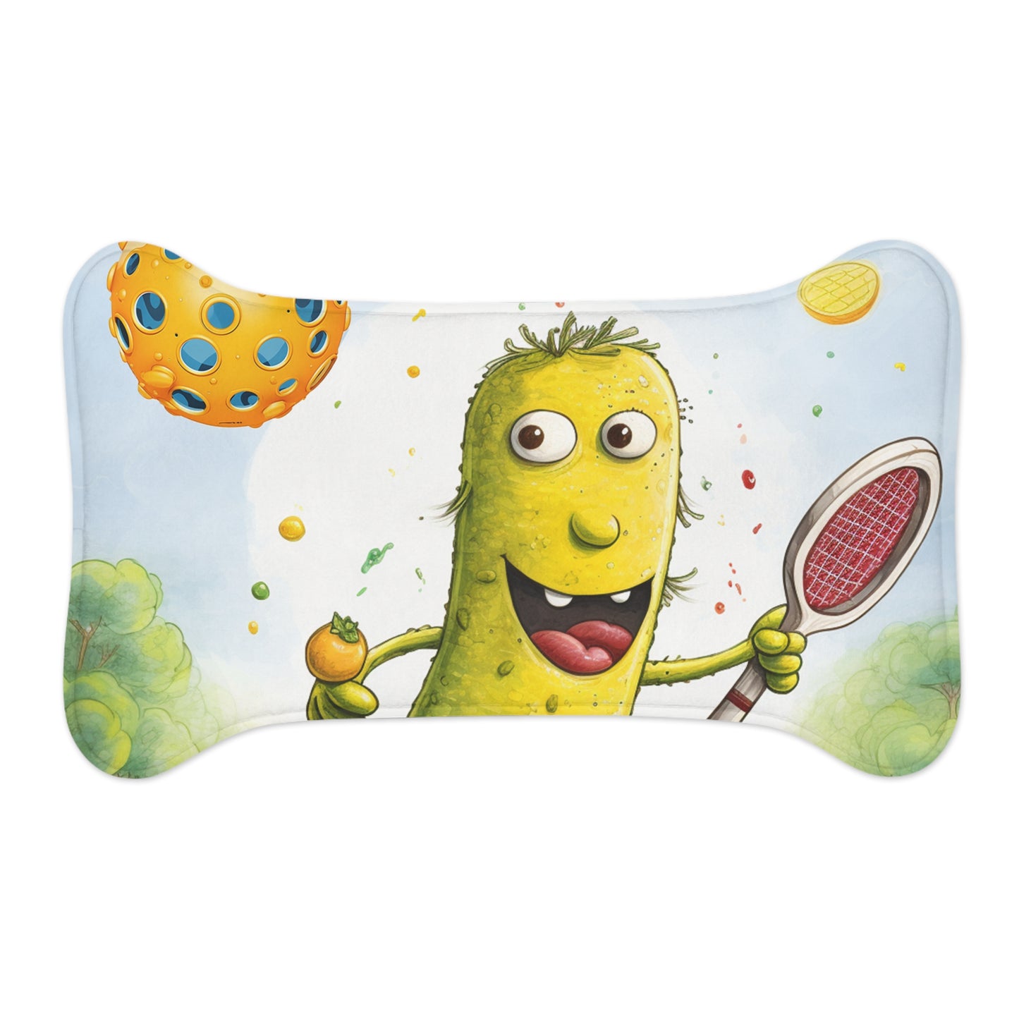 Pickleball Play: Pickle Sport Action Game, Fast Dink Ball - Pet Feeding Mats