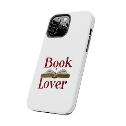 Open Book Embroidery Art: Book Lover Text for Avid Readers - Tough Phone Cases