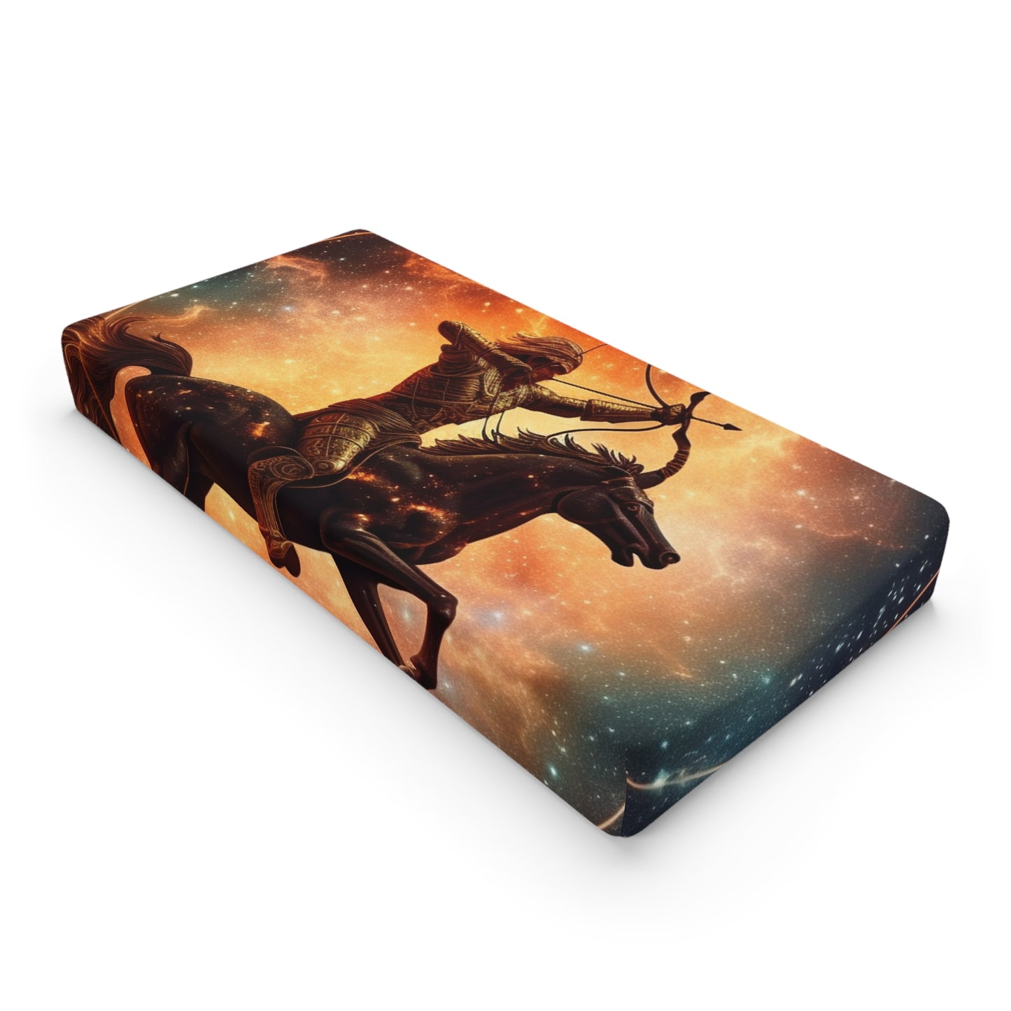 Sagittarius Constellation Totem - Archer in Action Zodiac Symbol - Baby Changing Pad Cover