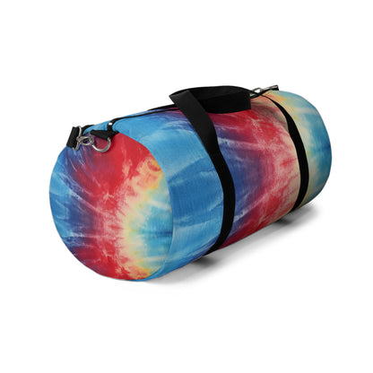 Rainbow Tie-Dye Denim: Espectáculo de diseño de tela multicolor vibrante - Bolsa de lona 