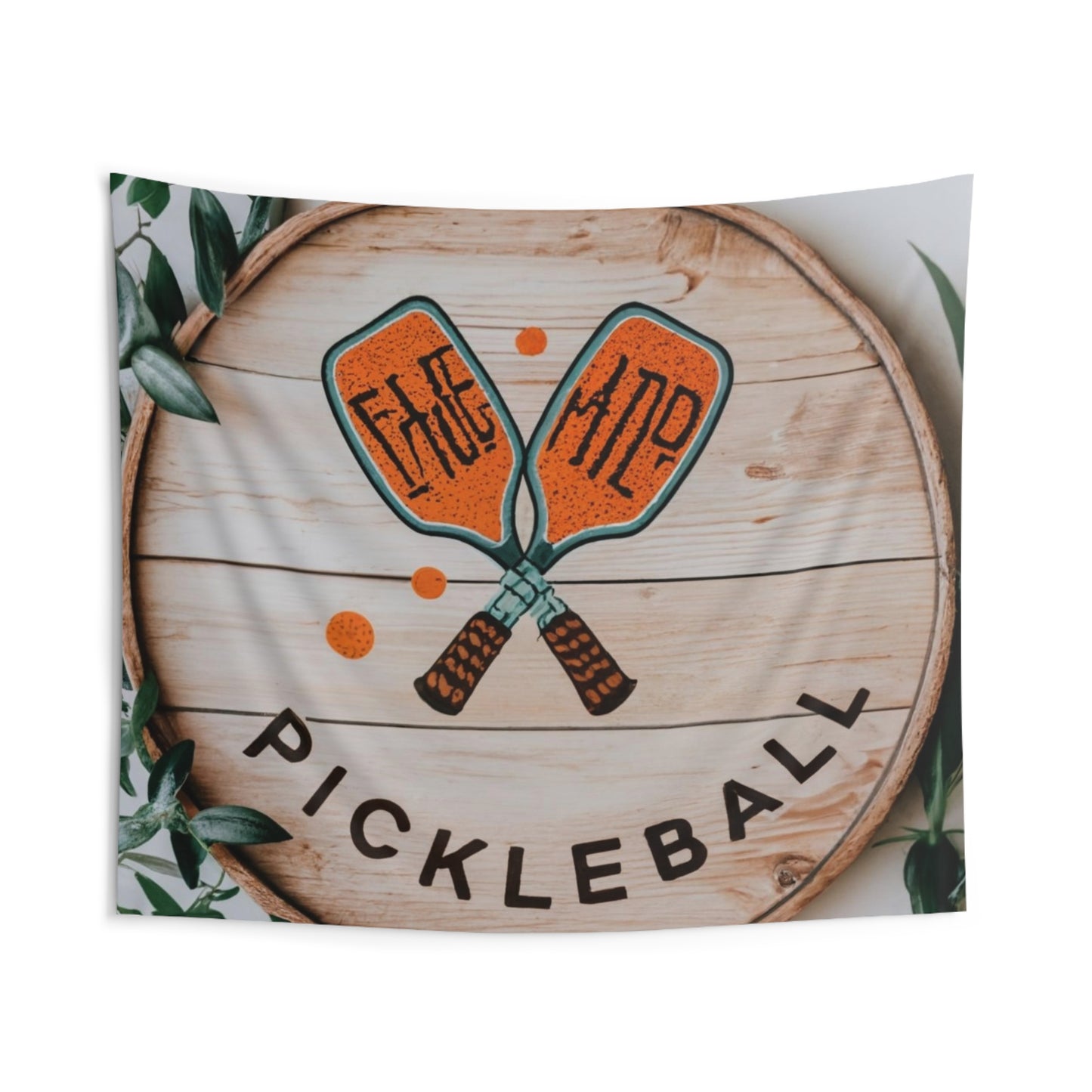 Gráfico Pickleball Boho - Regalo deportivo - Tapices de pared interior 