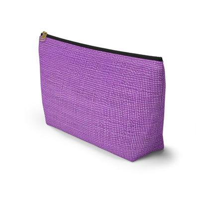 Hyper Iris Orchid Red: Denim-Inspired, Bold Style - Accessory Pouch w T-bottom