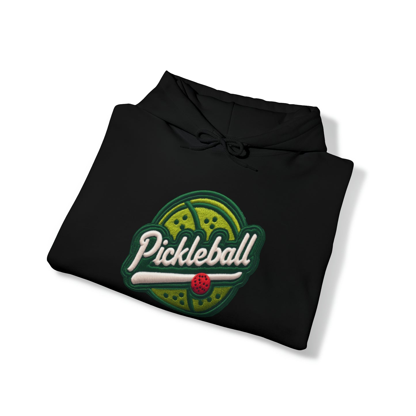 Pickleball Sport Embroider - Insignia de parche de chenilla - Sudadera con capucha unisex Heavy Blend™