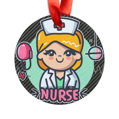 Kawaii Nurse Anime - Character Job Gift - Acrylic Ornament with Ribbon