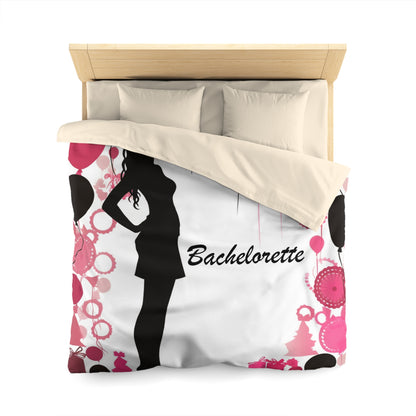 Bachelorette Fiesta Fun & Sassy Bride-to-Be Party - Microfiber Duvet Cover