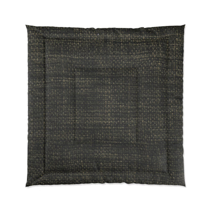 Sophisticated Seamless Texture - Black Denim-Inspired Fabric - Comforter