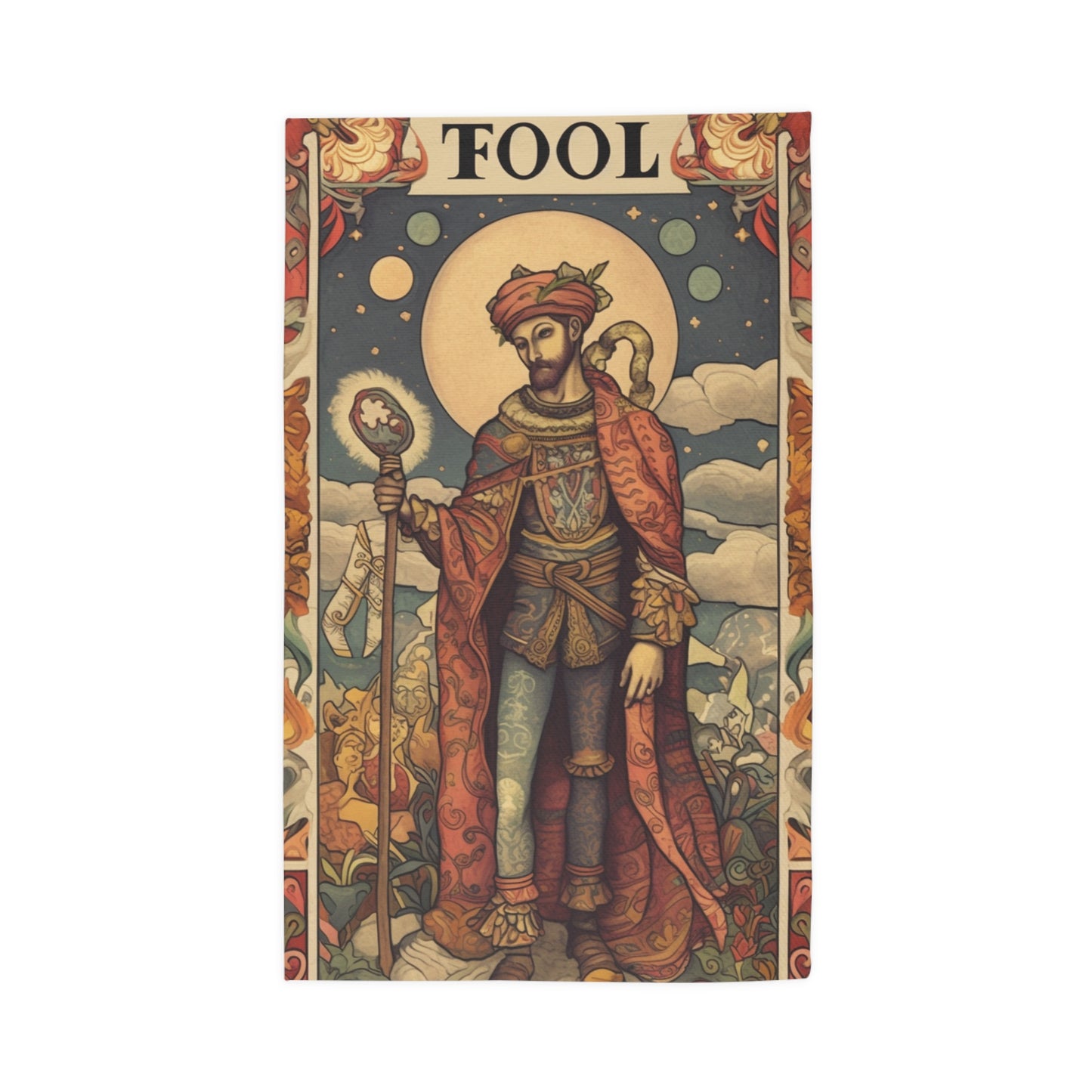 Expressive Tarot - 'The Fool' Card Artistic Reading Symbol - Dobby Rug