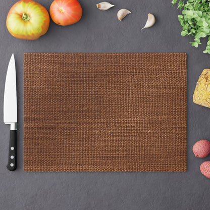 Luxe Dark Brown: Denim-Inspired, Distinctively Textured Fabric - Cutting Board