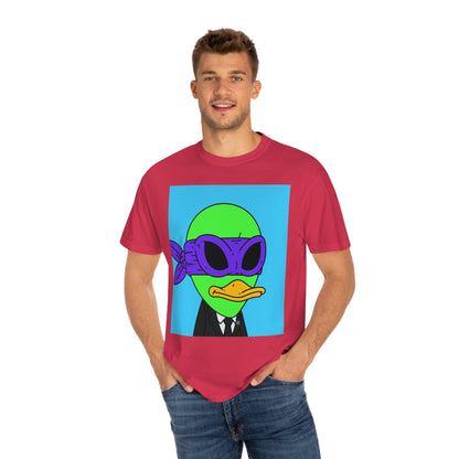 Alien Visitor 751Galactic - Unisex Garment-Dyed T-shirt