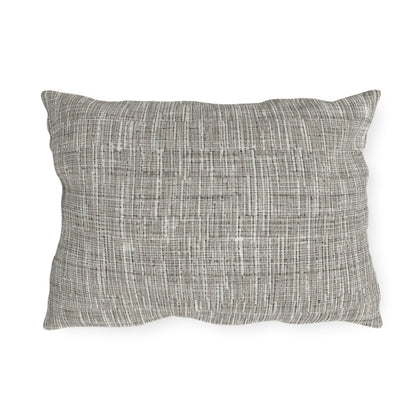 Silver Grey: Denim-Inspired, Contemporary Fabric Design - Outdoor Pillows