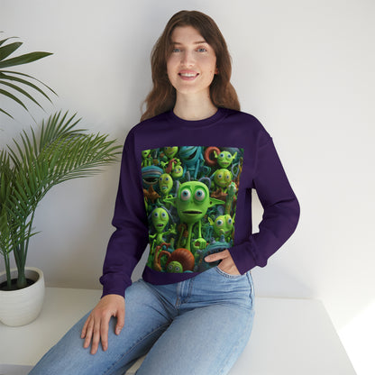 Toy Alien Story Space Character Galactic UFO Anime Cartoon - Unisex Heavy Blend™ Crewneck Sweatshirt