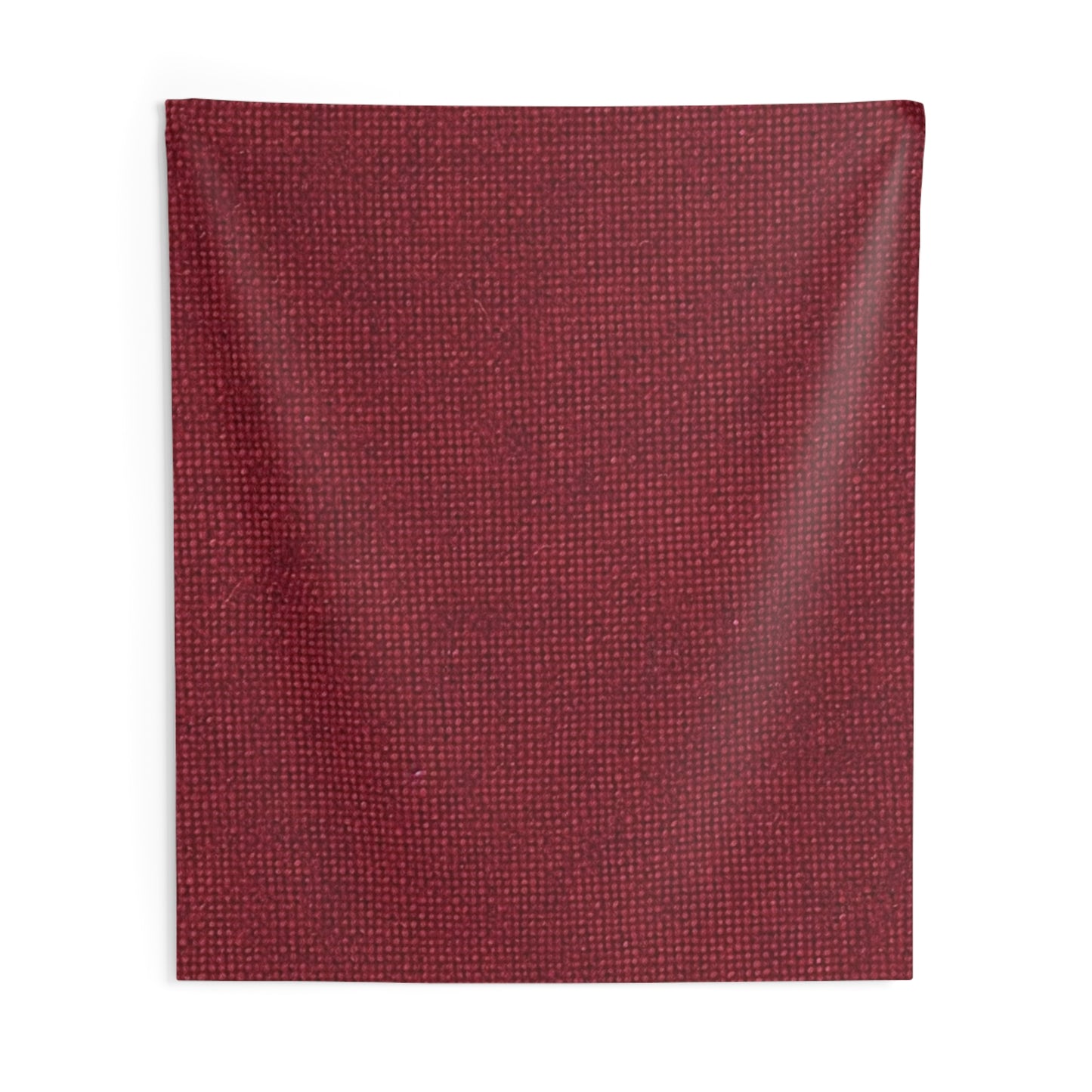 Seamless Texture - Maroon/Burgundy Denim-Inspired Fabric - Indoor Wall Tapestries