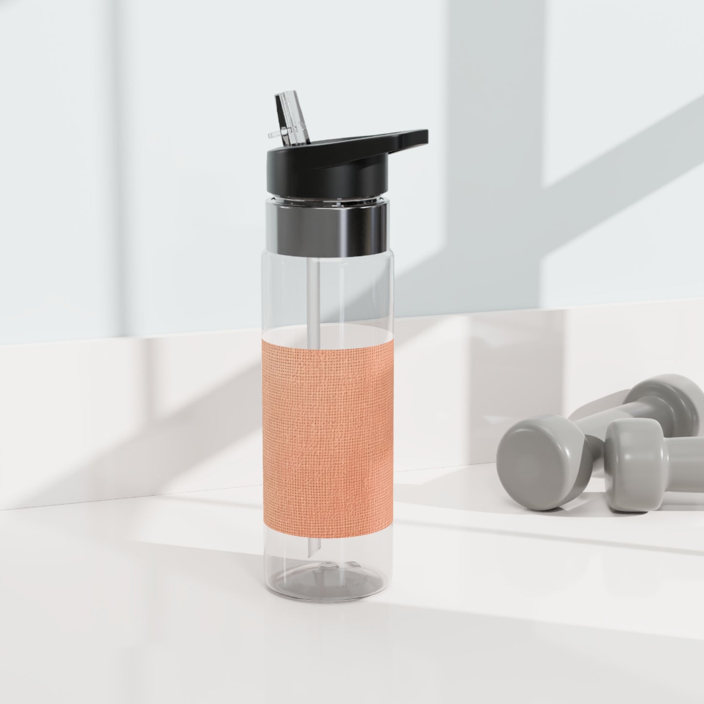 Soft Pink-Orange Peach: Denim-Inspired, Lush Fabric - Kensington Tritan™ Sport Bottle, 20oz