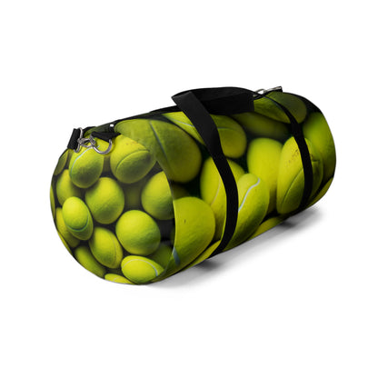 Tennis Ball Sport: Athlete Court Action, Rally & Serve - Duffel Bag